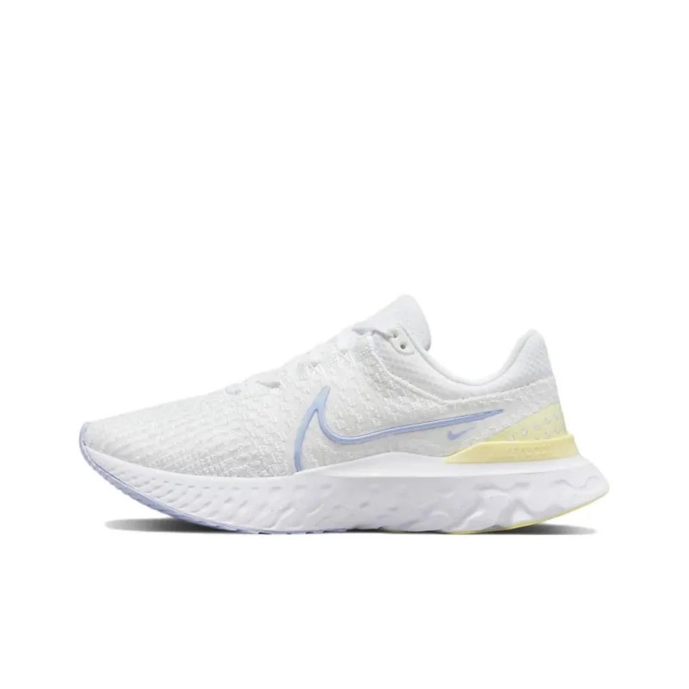 Nike Womens React Infinity Run Flyknit 3 White Violet Citron Tint Women's Size 8
